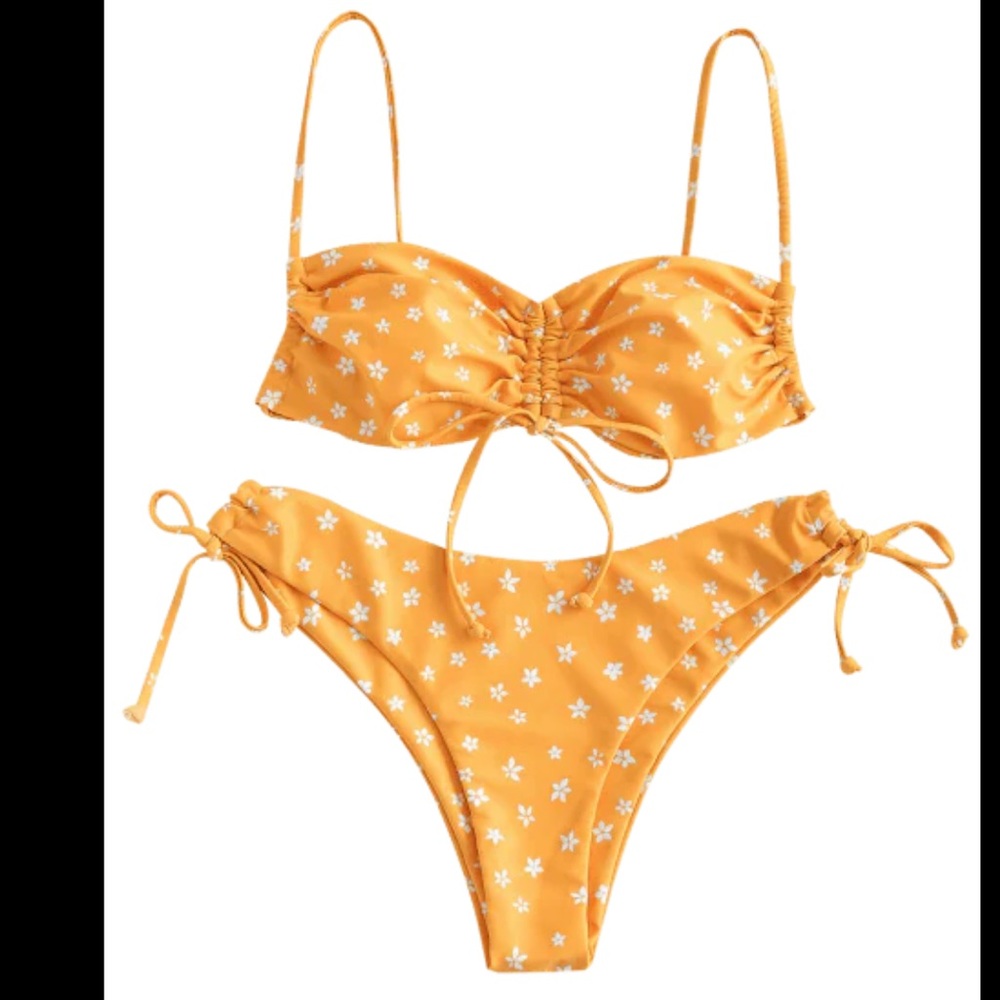 Zaful Floral String Bikini size large